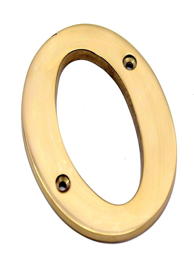 eSplanade Brass House Hotel Door Name Alphabets - Wall Door Plaque Alphabet Letter - Golden - 4" Inches ("O" Alphabet - 4") - Image 3